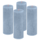 Bolsius - Rustieke Kaars - 4 Stuks - Licht Blauw - Sky Blue - 19cm