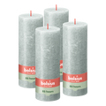 Bolsius - Rustieke Kaars - 4 Stuks - Jade Groen - 19cm