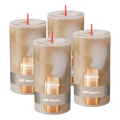 Bolsius Stompkaars - Marble - Beige - 13 cm - 60 Branduren