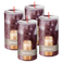 Bolsius Stompkaars - Marble - Rood - 13 cm - 60 Branduren
