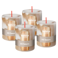Bolsius Stompkaars - Marble - Beige - 8 cm - 35 Branduren