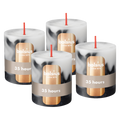 Bolsius Stompkaars - Marble - Zwart - 8 cm - 35 Branduren