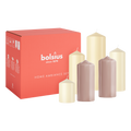 Gladde Stompkaarsen set - Naturel Nude