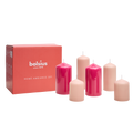 Bolsius - Gladde Stompkaarsen set - Roze