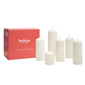 Bolsius - Gladde Stompkaarsen set - Wit - 6 Stuks
