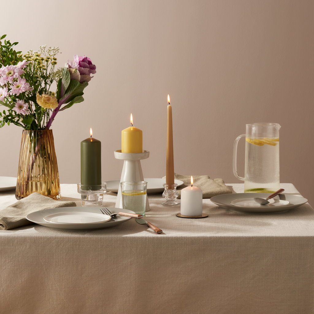 Bolsius - Gladde Stompkaarsen set - Soft Pearl Ivoor - 6 Stuks