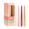 Dinerkaarsen Set - Haptic Luxury - 16 st. - Ivoor - Roze - Rood - Goud - 24,5 cm
