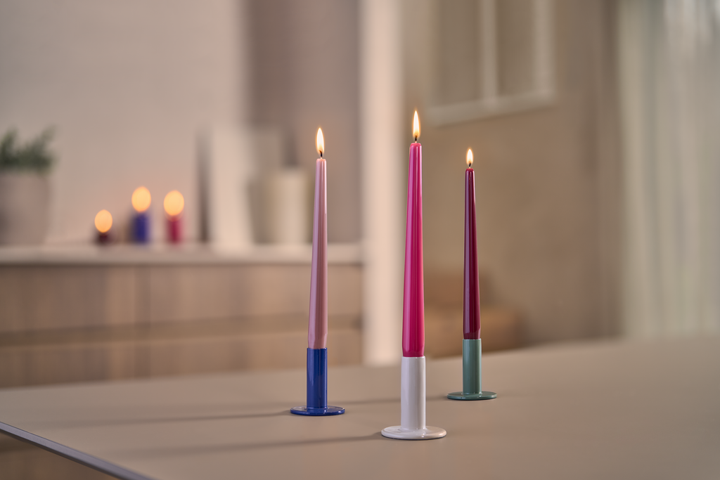 Bolsius - Dinerkaarsen Set - 16 stuks - Natural Nude - Beige - Ivoor - Wit - Licht roze - 7 branduren