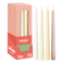Dinerkaarsen Set - Natural Nude - 16 st. - Beige - Ivoor - Wit - Licht roze - 24,5 cm