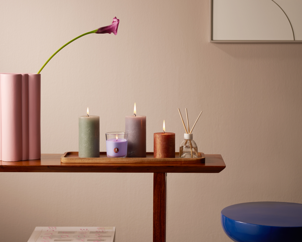 Bolsius - Rustieke Kaarsen Set - Geur Set - Giftset - Funky Freshness - Lavendel