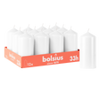 Bolsius - Gladde Stompkaars - 12 Stuks - Wit - 33 branduren - 12 x 5,8 cm