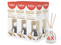 Bolsius True Scents - Geurstokjes - Vanille - 6 stuks - Voordeelverpakking - 60ml