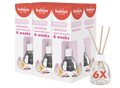 Bolsius True Scents - Geurstokjes - Magnolia - 6 stuks - Voordeelverpakking - 60ml