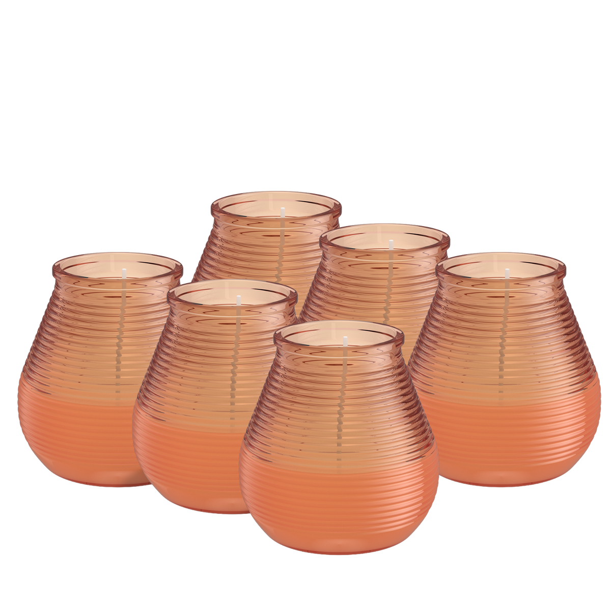 Bolsius - 6 Geurkaarsen - Citronella - Buitenkaars - Koraal