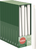 Bolsius - Gladde Dinerkaarsen - 24,5 cm - 32 stuks - Wit