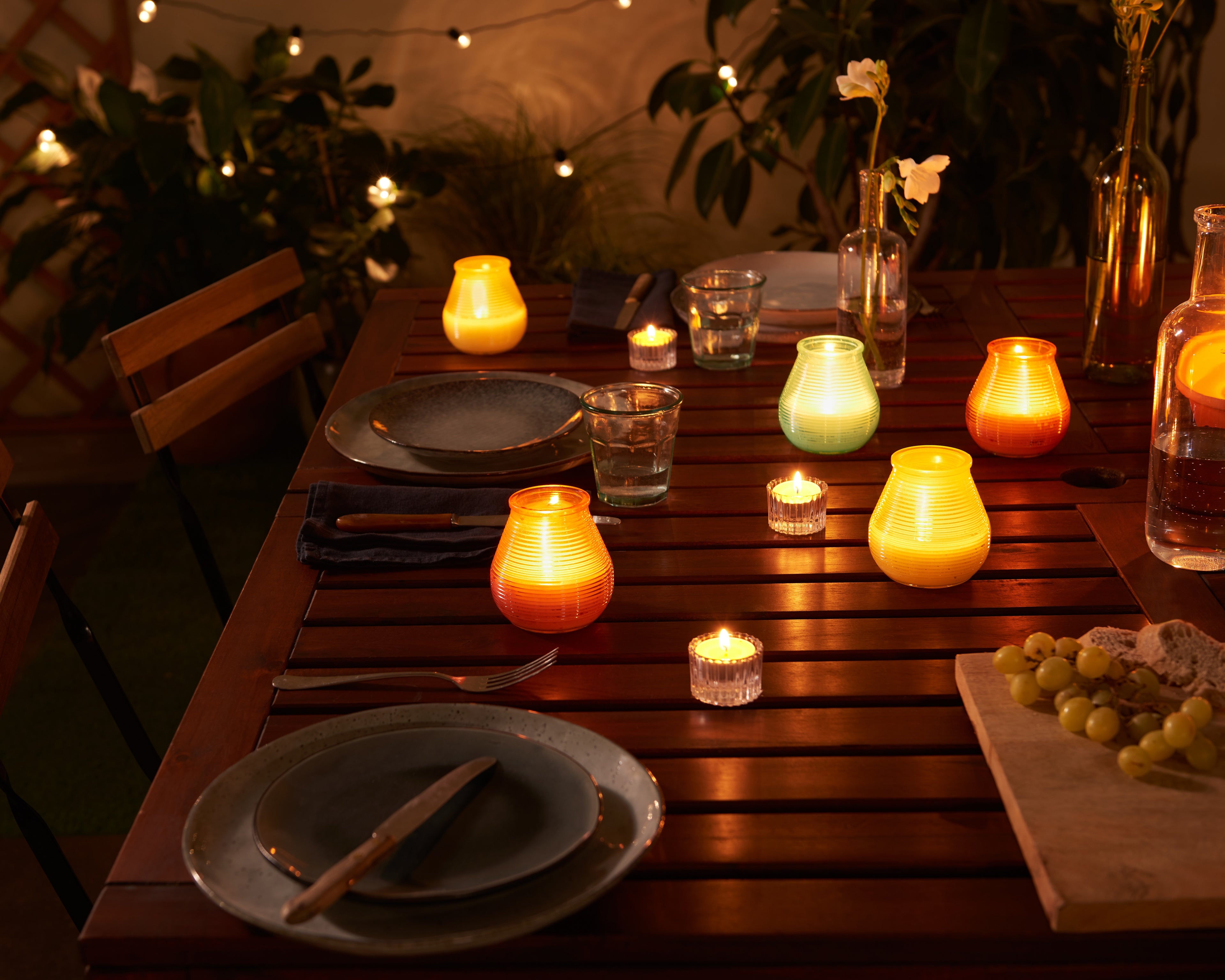 Bolsius - 6 Geurkaarsen - Citronella - Buitenkaars - Koraal