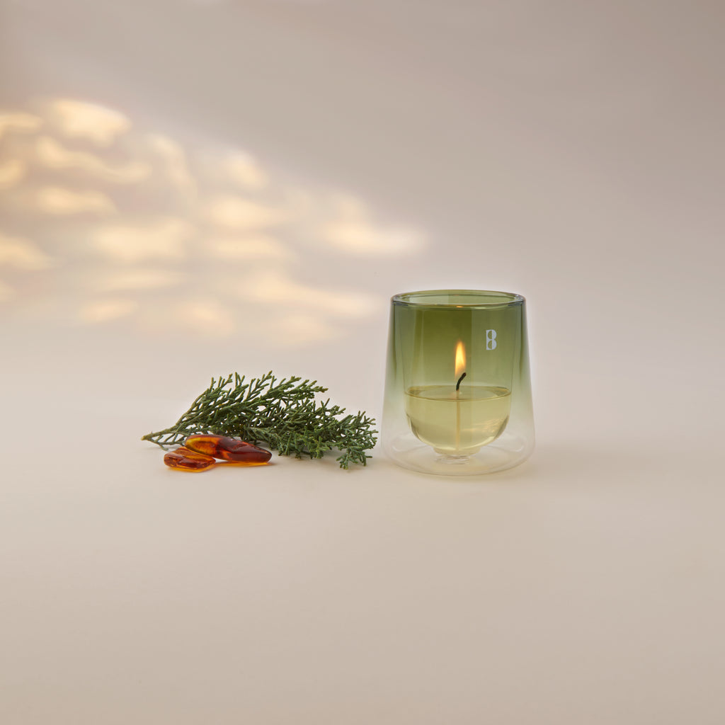 Bolsius - CleanLight - Grijs - Houder en navulbare Geurkaarsen - Starterkit - Met 9 gegeurde Refills